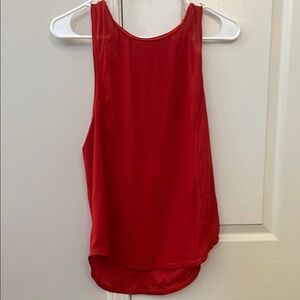 Lululemon Athletica Red Backless Tank Top